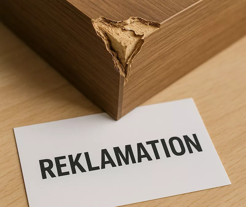Trasig möbel och notis “reklamation” – skada vid flytt
